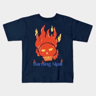 Burning Skull Kids T-Shirt